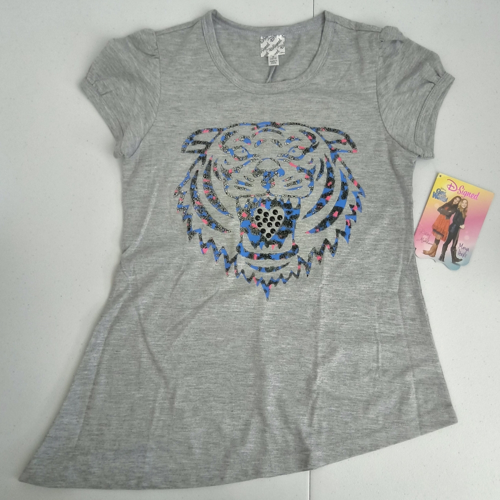 Disney D-Signed Girl Meets World Tiger Tunic Tee With Bling Size Med (10-12) Nwt